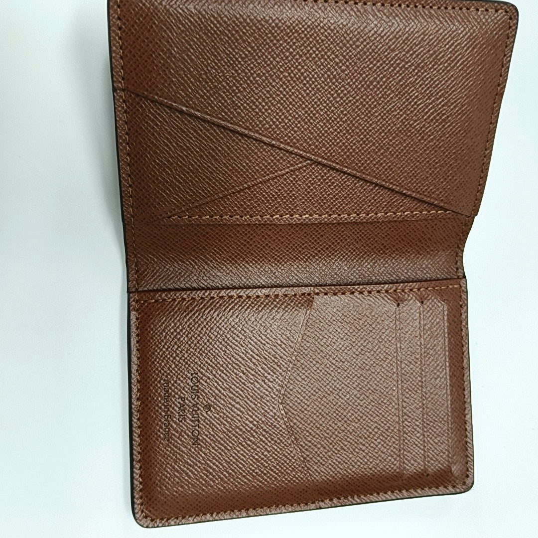 Monogram Coated Canvas Card Holder Brown