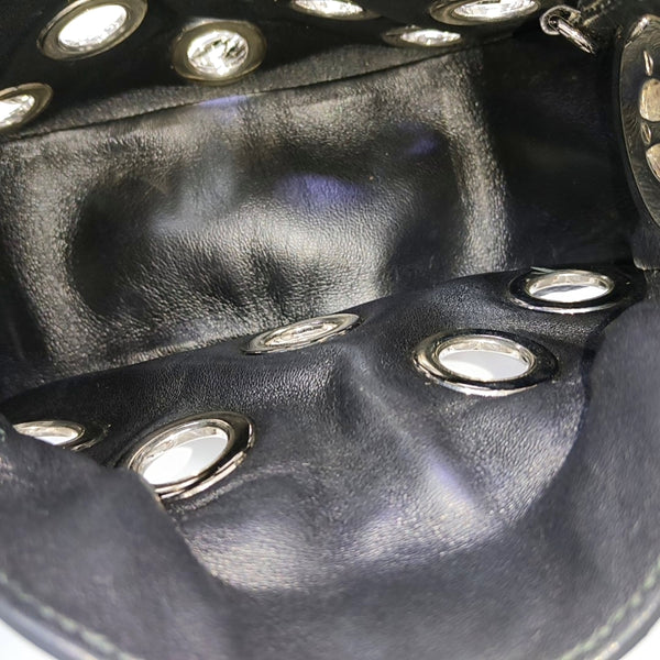 Calfskin Top Handle Bag Black