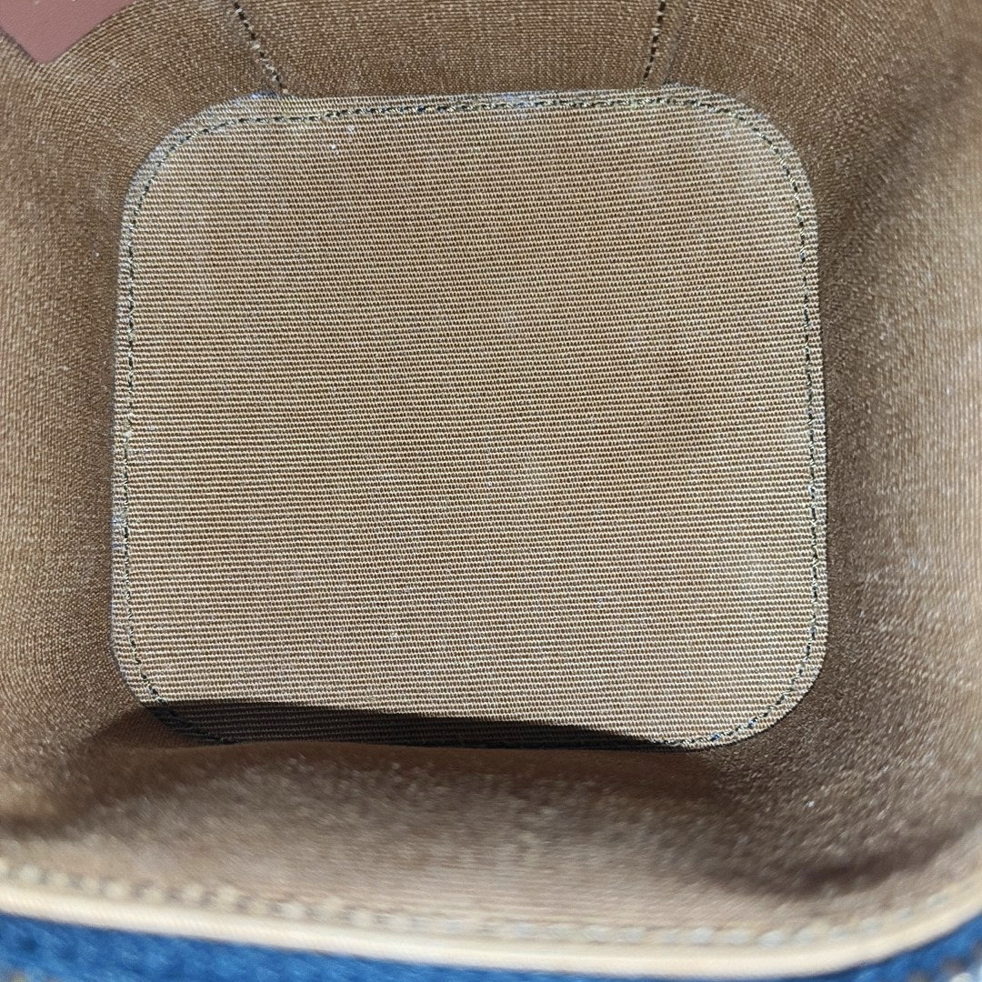 Coated Canvas Shoulder Bag Black