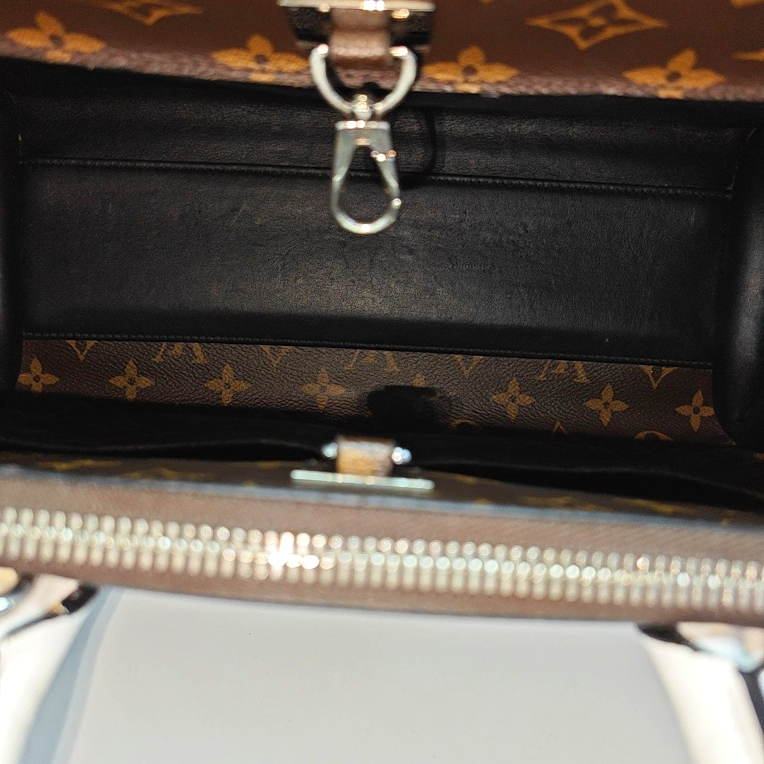 CITY STEAMER MM Monogram Coated Canvas Brown