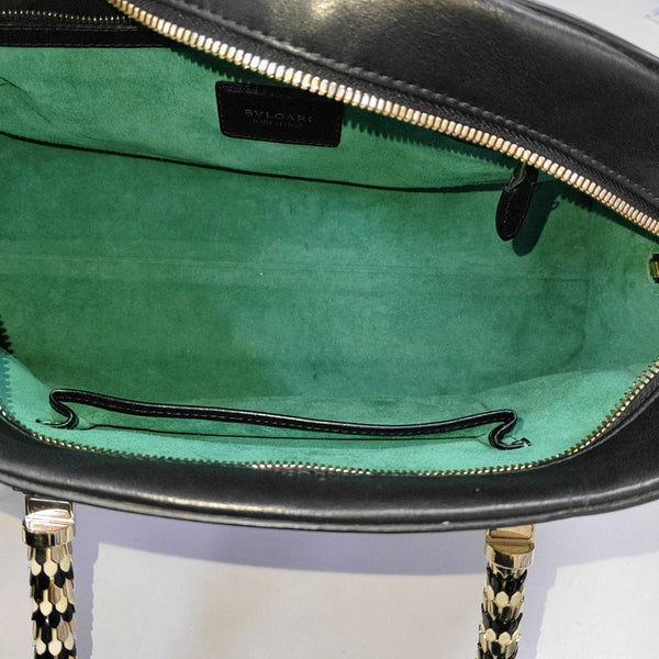 SERPENTI SCAGLIE Calfskin Black