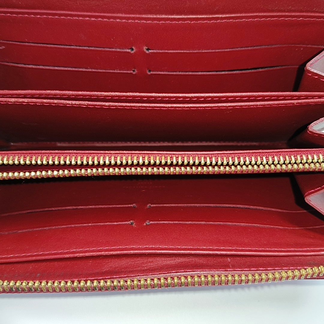 ZIPPY Patent Leather Red Wallet