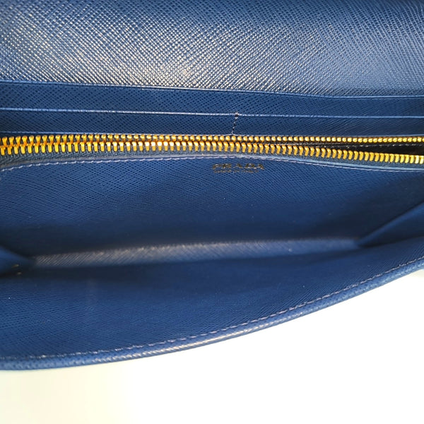 Calfskin Clutch Large Blue