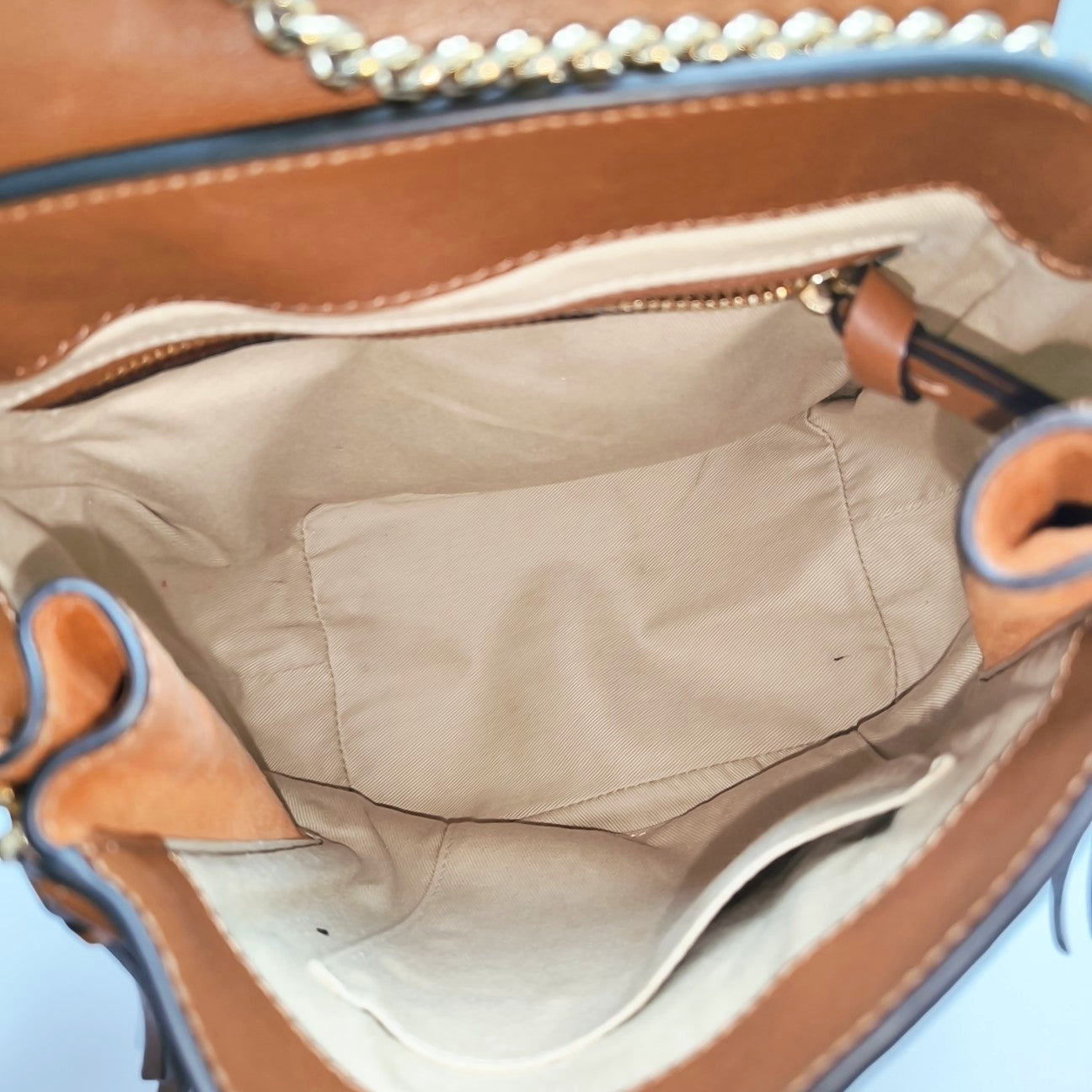 Faye Small Calfskin Brown