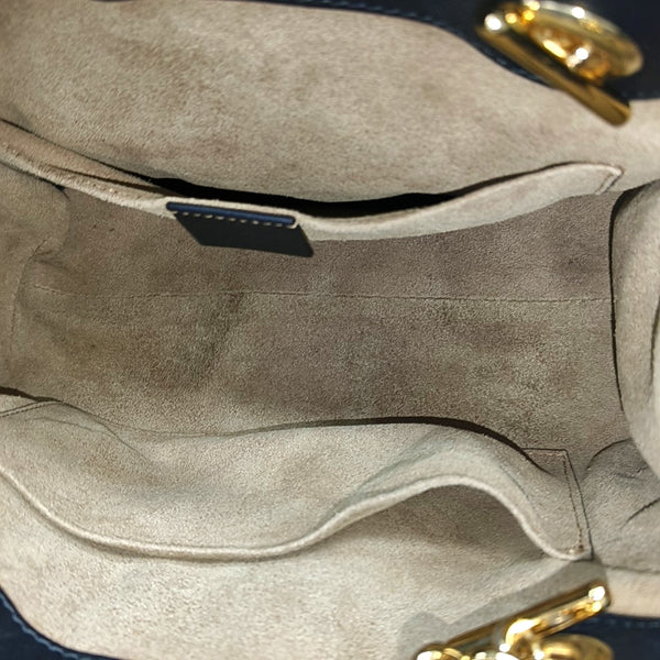 Padlock Small Monogram Coated Canvas Beige