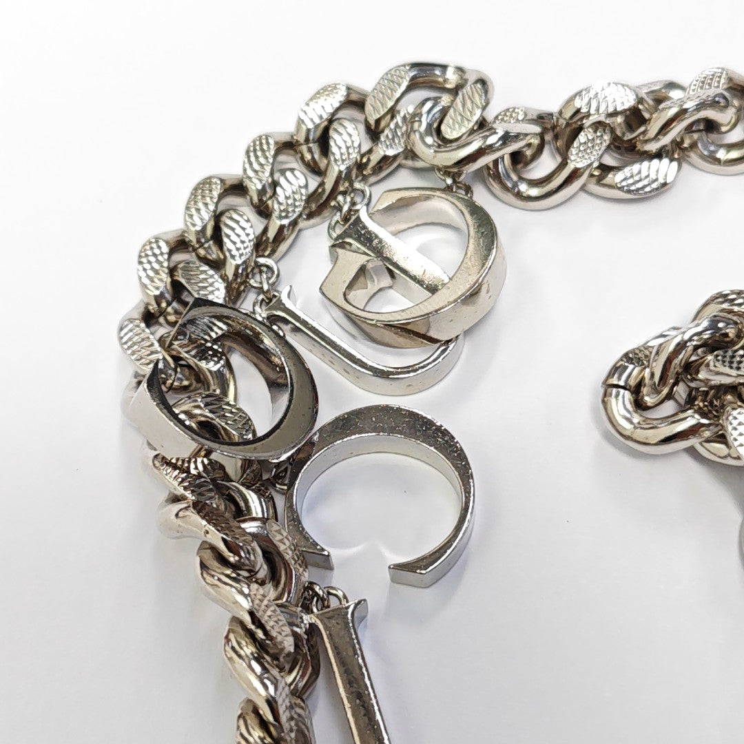 Interlocking G Metal Silver Necklace