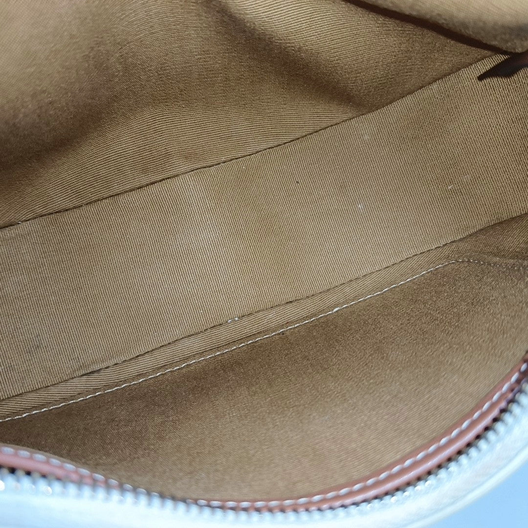 Authenticated pre-owned  AVA Coated Canvas Beige - Top Handle Bag at Looply