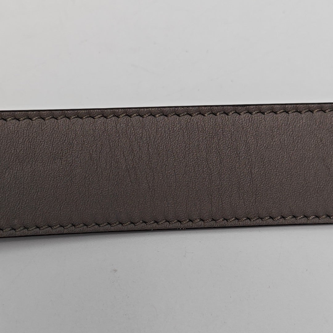 Leather Belt Gray