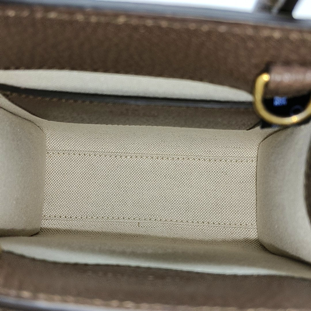 Retro Mini Monogram Coated Canvas Beige