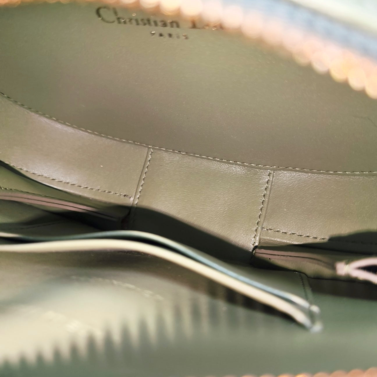CD Signature Calfskin Green