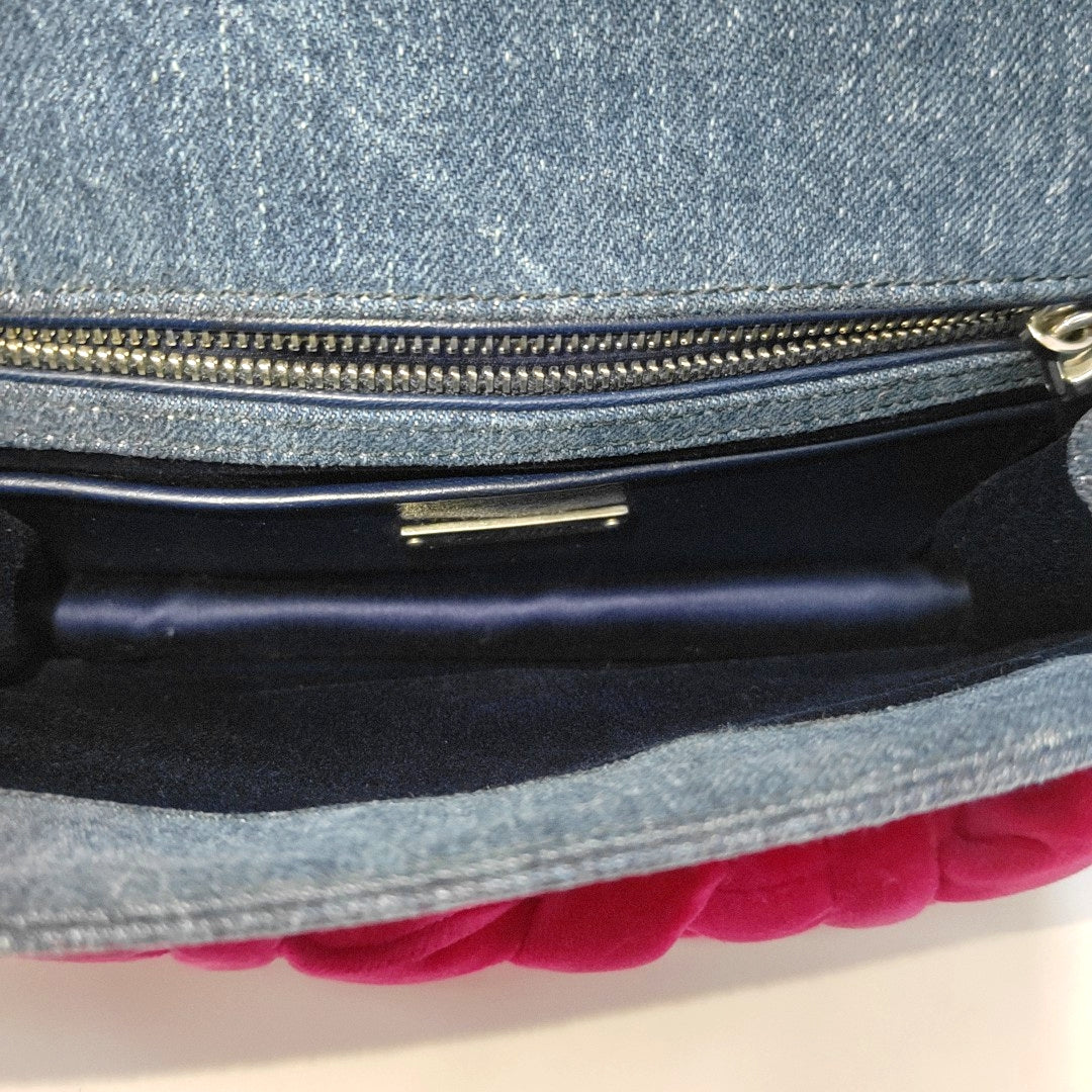 Denim Shoulder Bag Blue