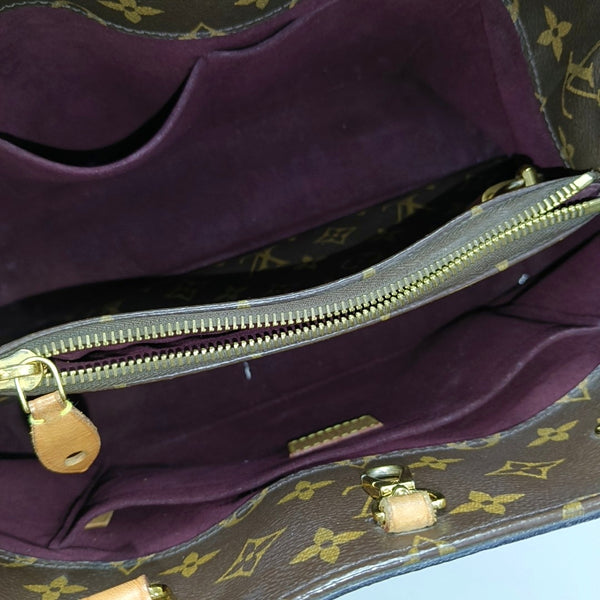 MONTAIGNE Monogram Coated Canvas Brown