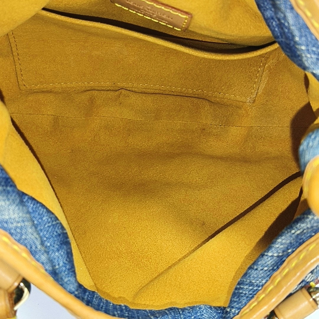 PLEATY Monogram Denim Blue