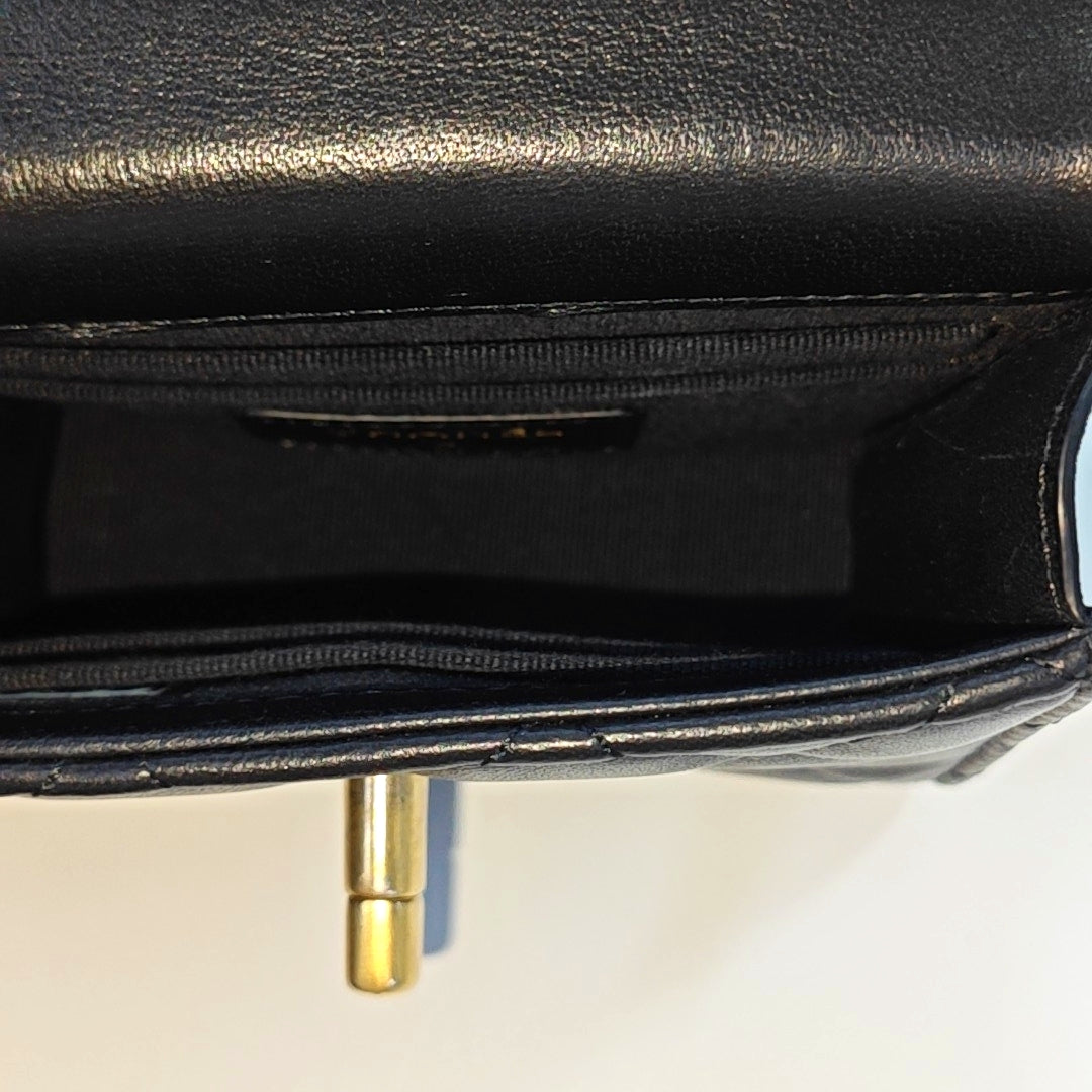 TRENDY CC Quilted Lambskin Black
