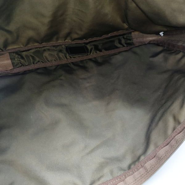 Nylon Clutch Brown