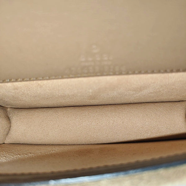 Dionysus Super Mini Monogram Coated Canvas Beige