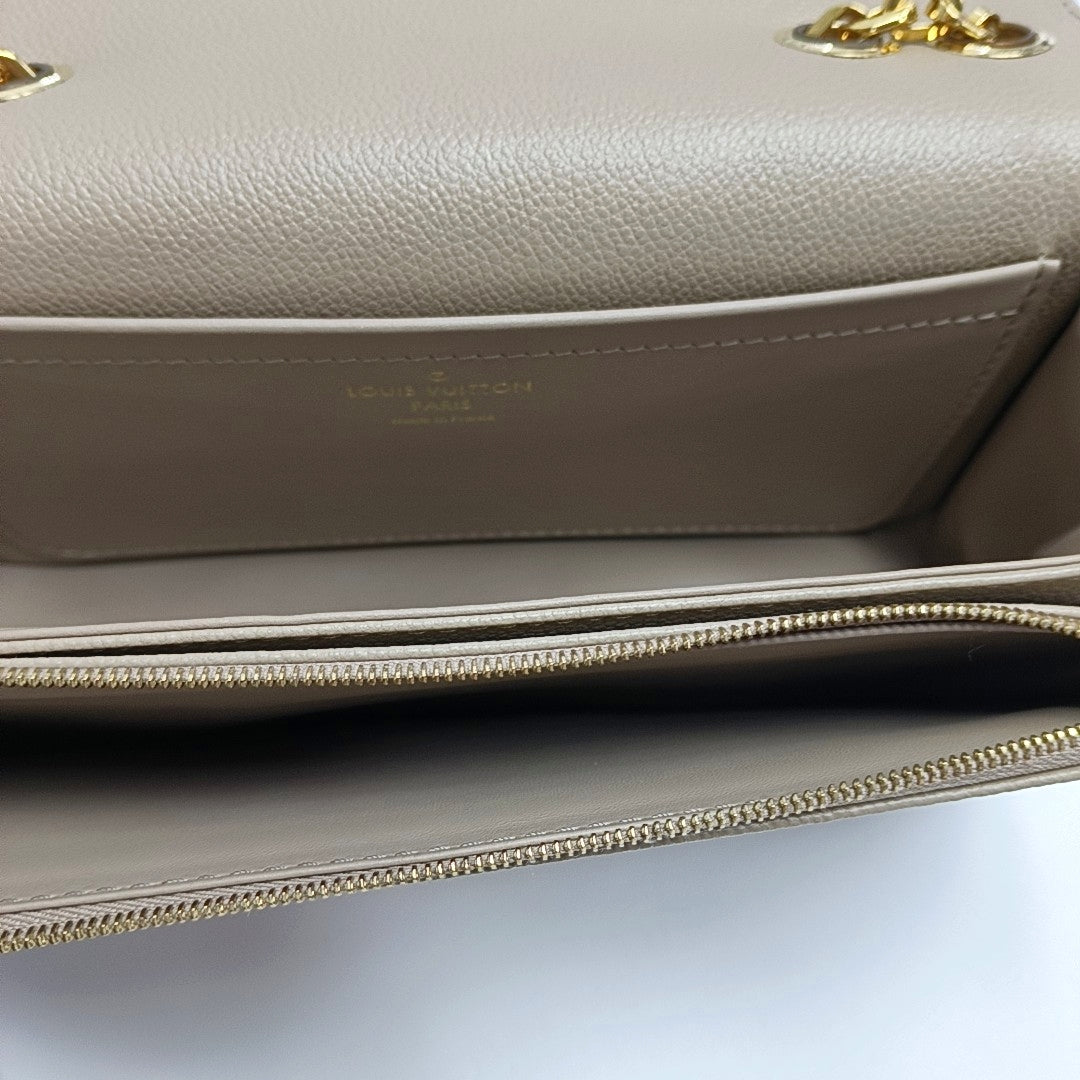 MARCEAU Monogram Calfskin Gray