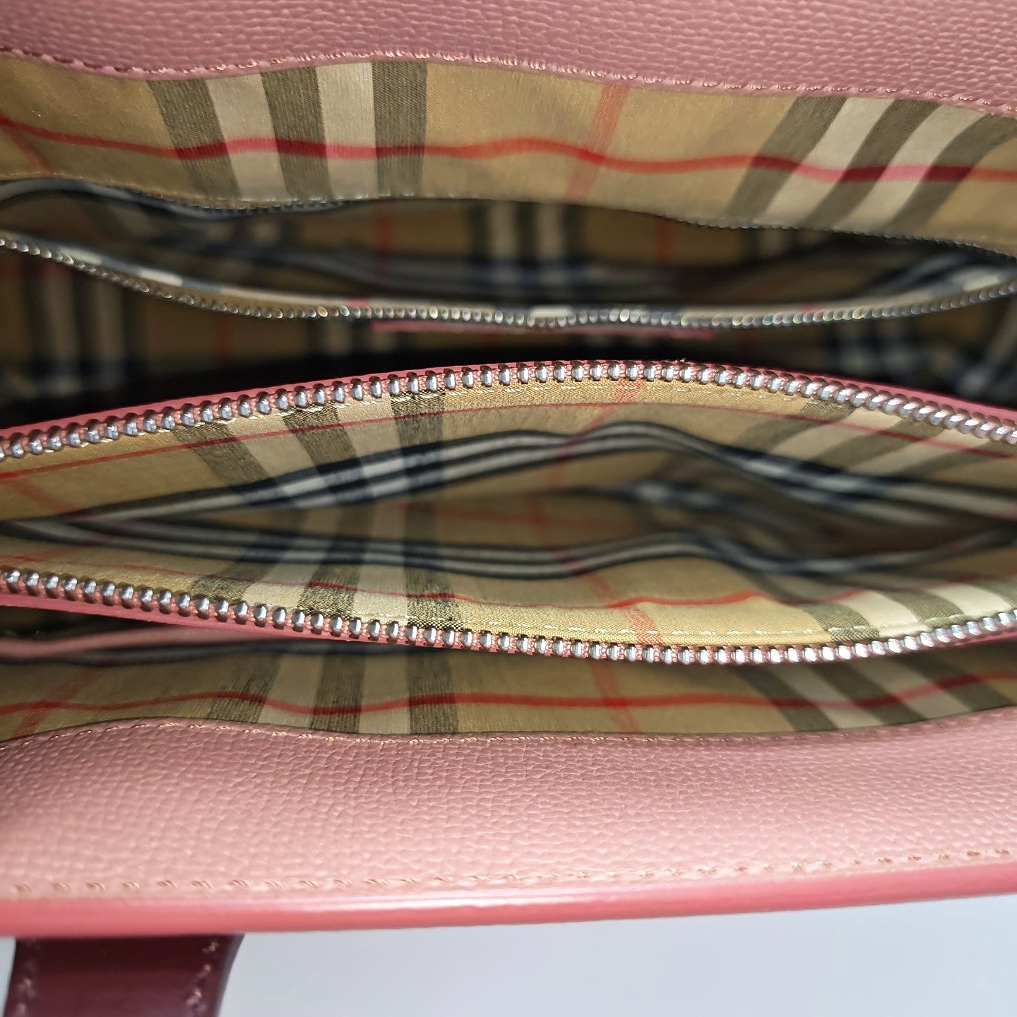 The Banner Medium Calfskin Pink
