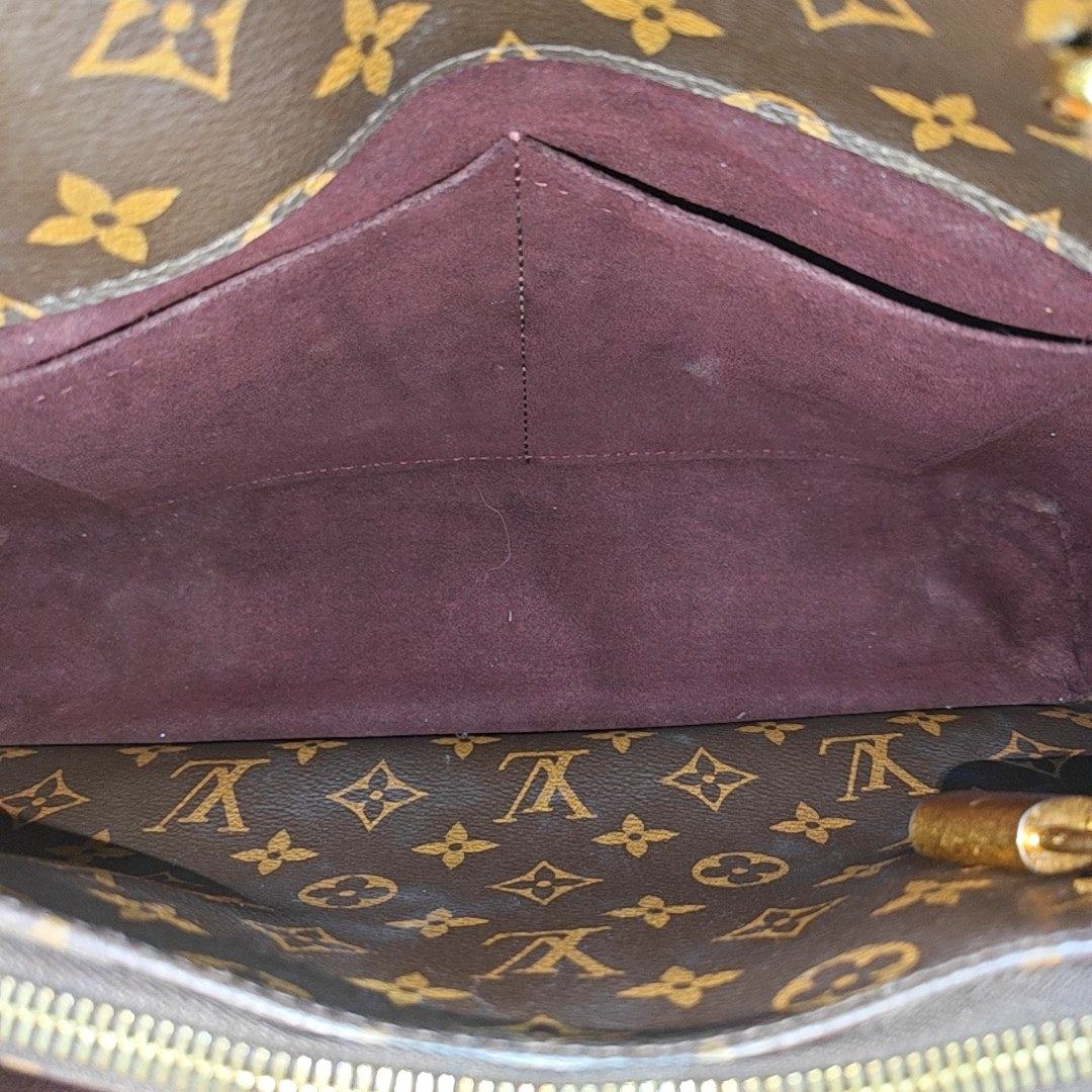 MONTAIGNE Monogram Coated Canvas Brown