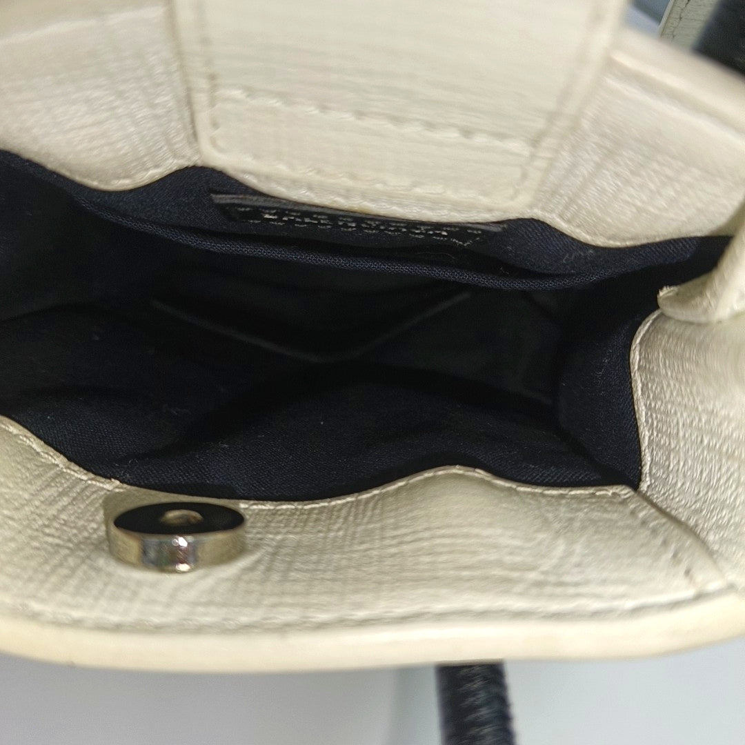 Shopping Bag Calfskin White