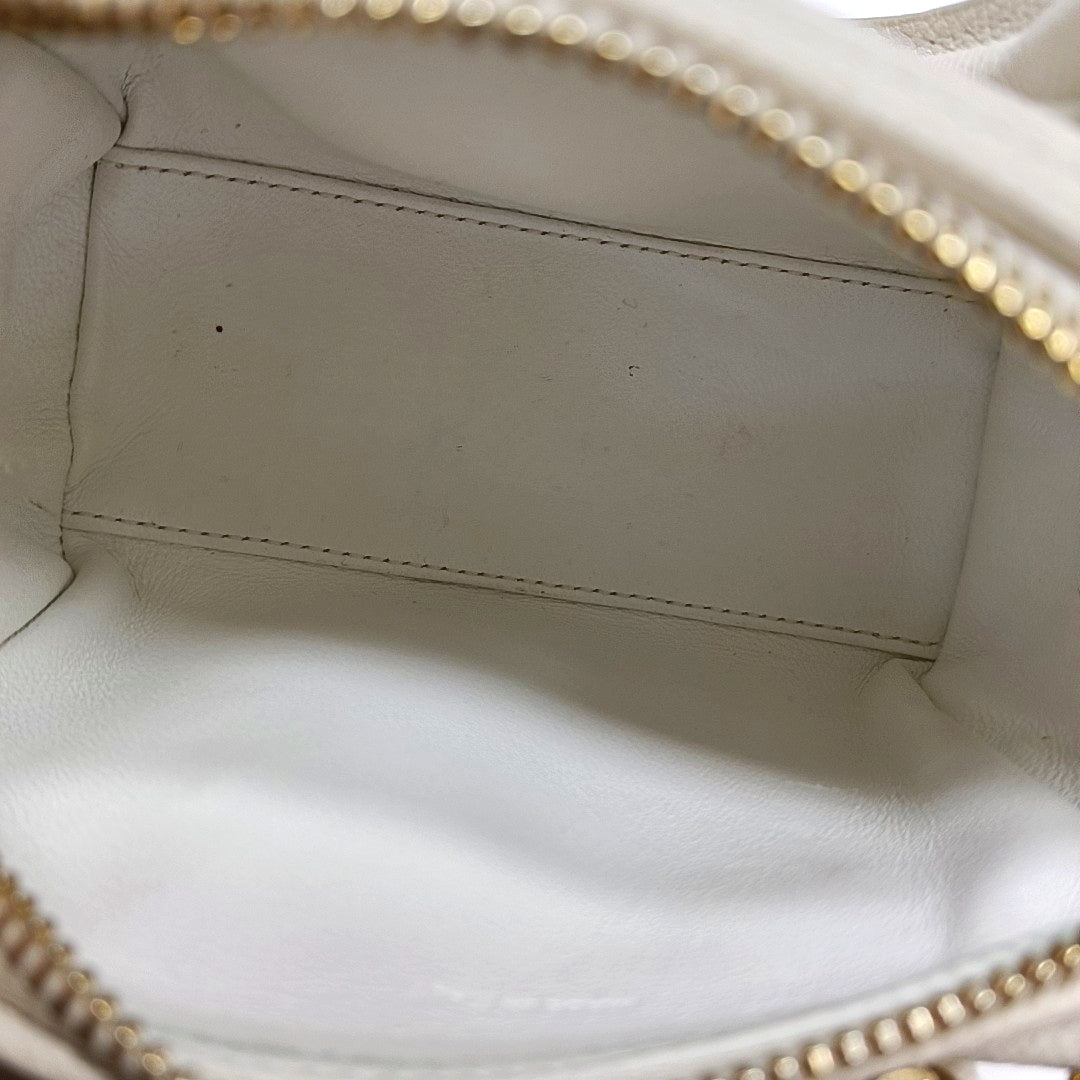 Calfskin Shoulder Bag Mini White