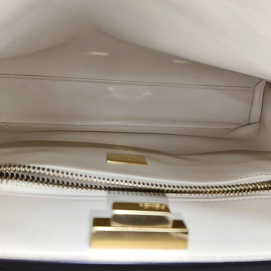 Authenticated pre-owned  Peekaboo  Essential Calfskin Blue - Shoulder Bag at Looply