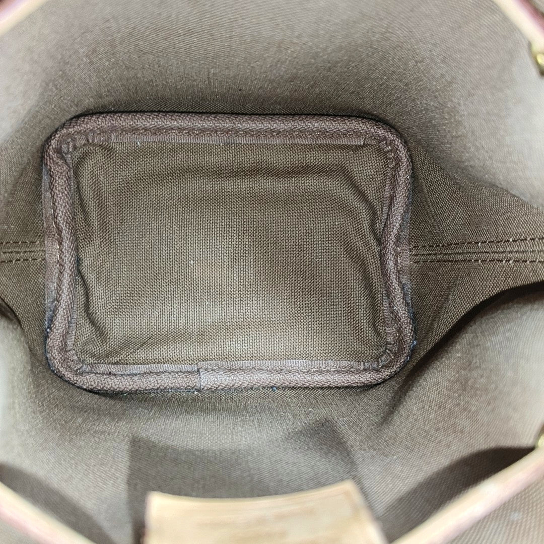 NÉONOÉ Nano Monogram Coated Canvas Brown