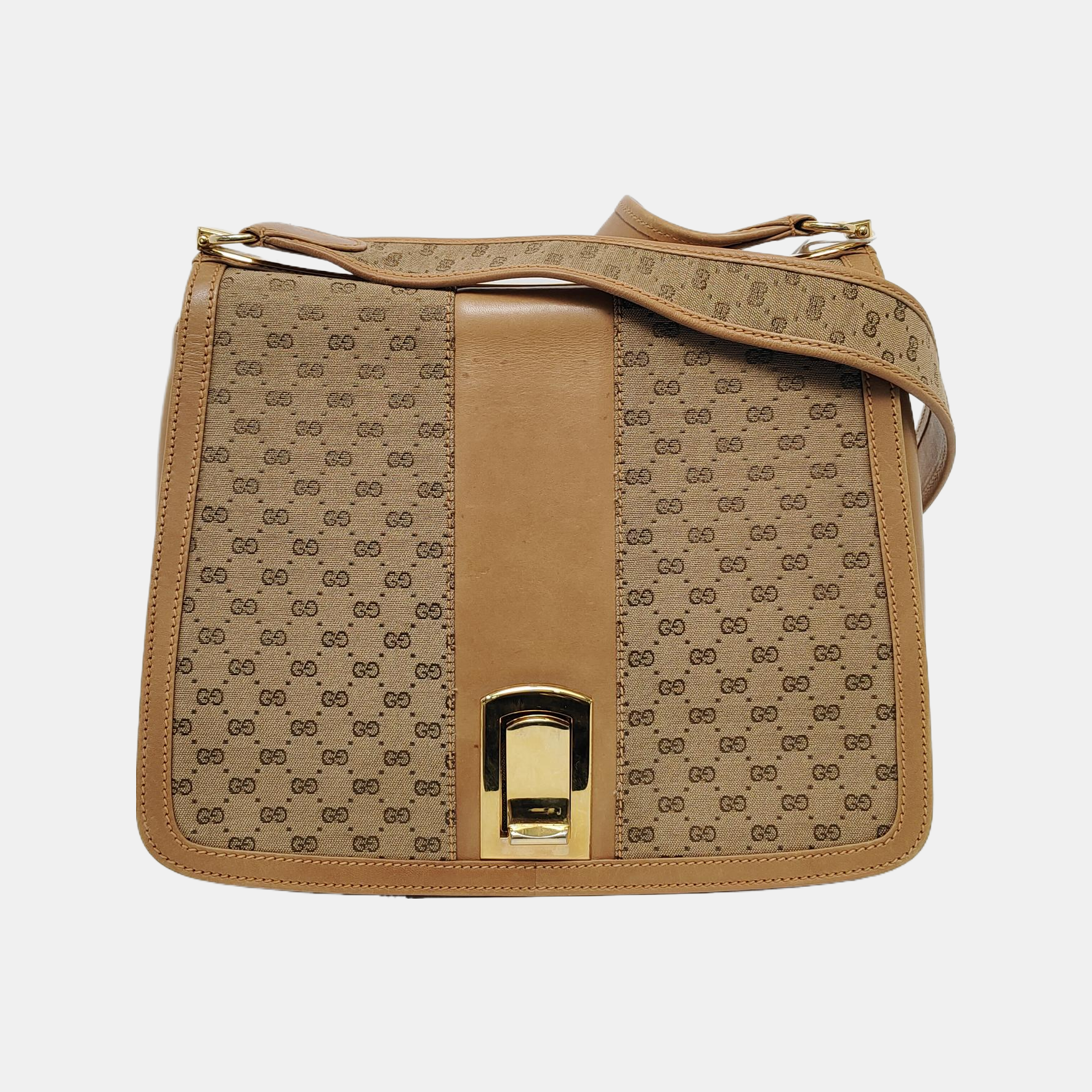 Monogram Leather Brown