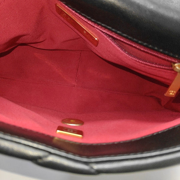 CHANEL 19 Small Quilted Lambskin Black