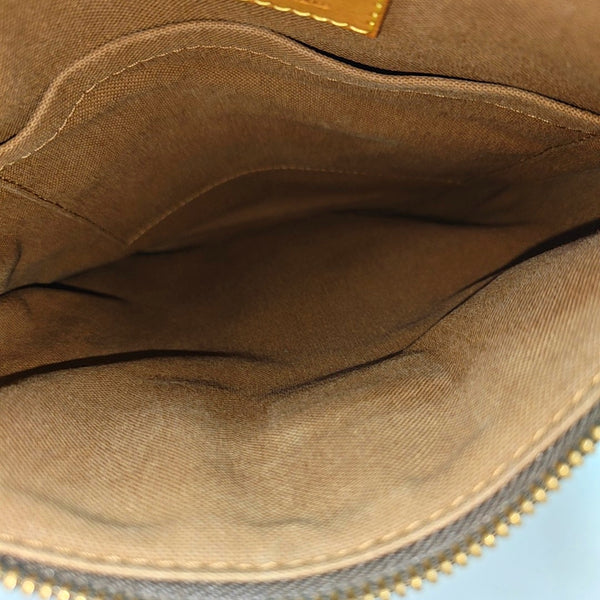 VALMY Monogram Coated Canvas Brown
