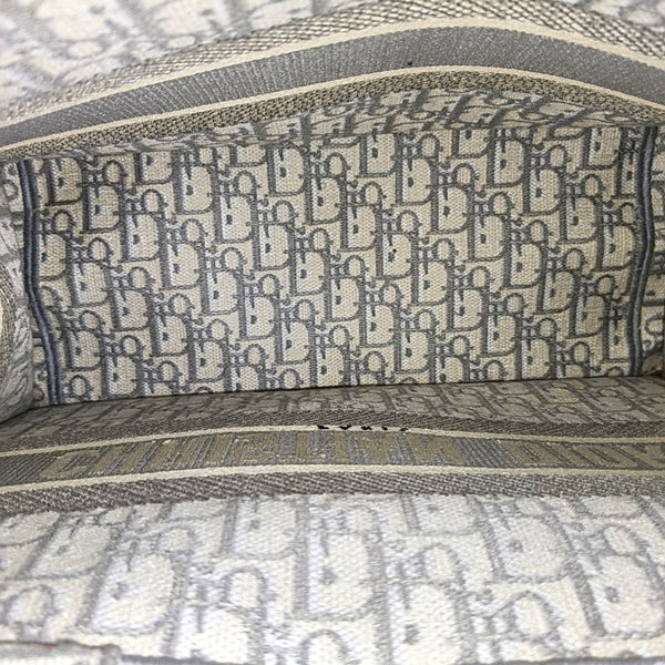 Book Tote Medium Oblique Canvas Gray