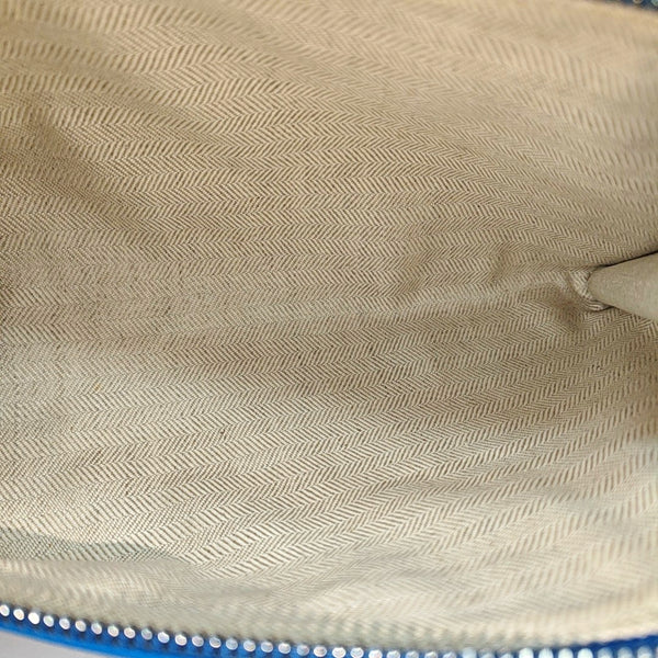 Monogram Calfskin Top Handle Bag Blue