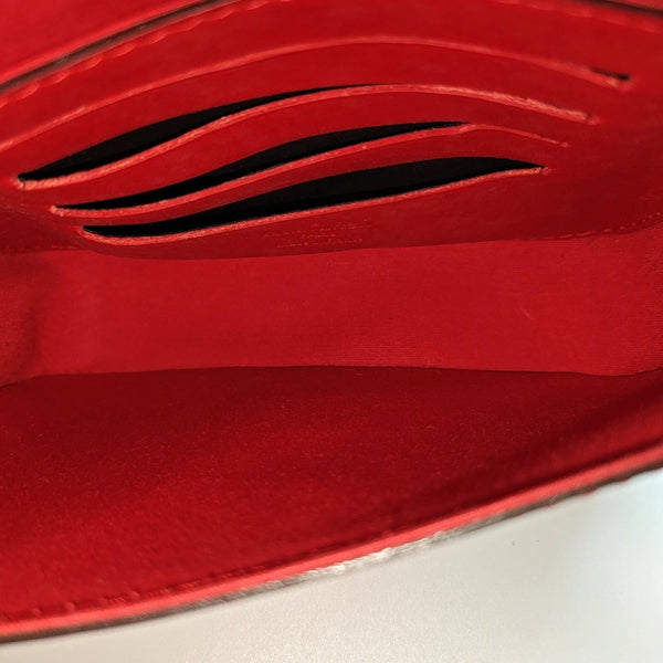SAC LUCIE Mini Monogram Patent Leather Red
