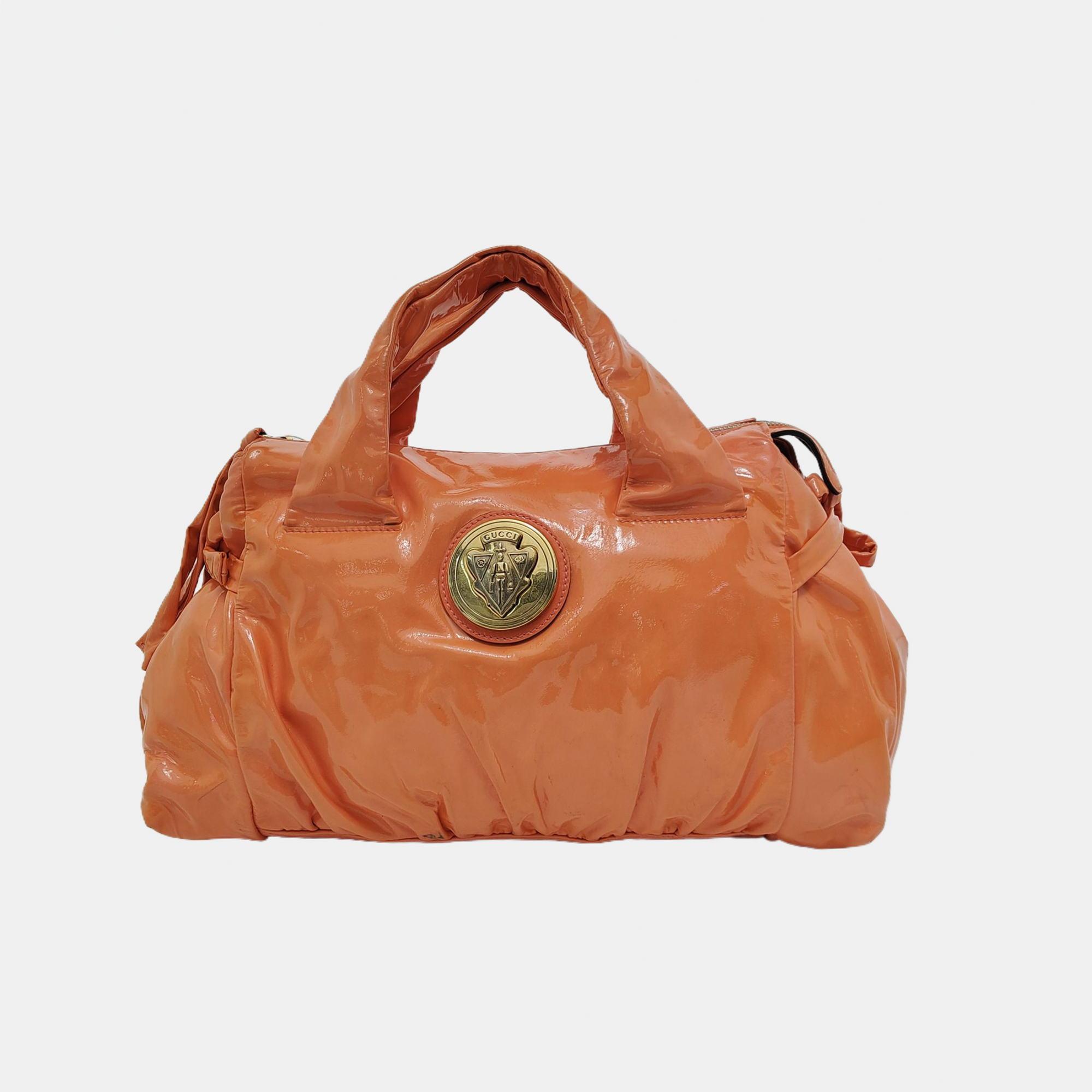 Calfskin Top Handle Bag Orange