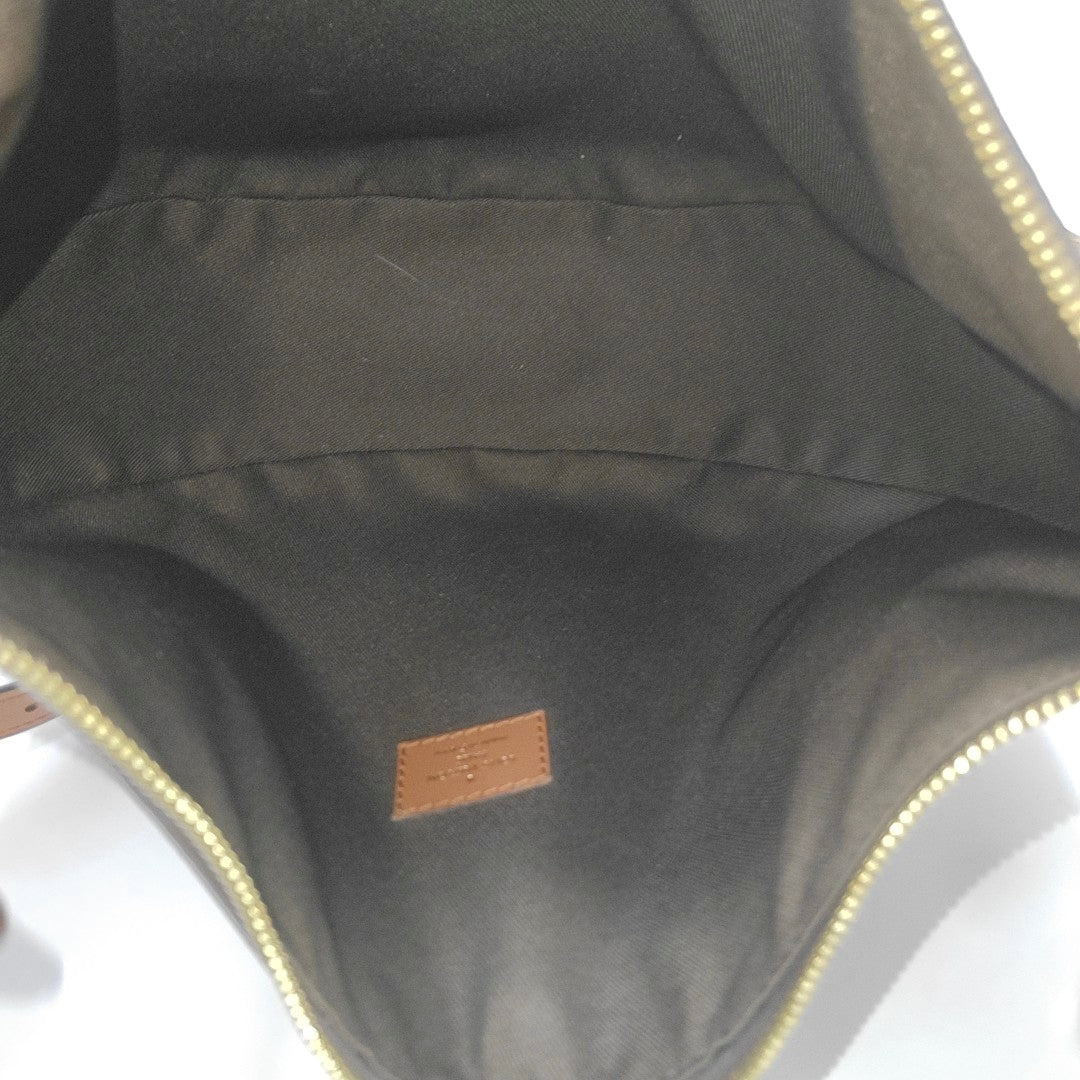 LOOP HOBO Monogram Coated Canvas Brown