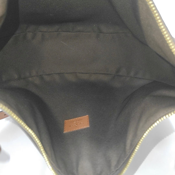 LOOP HOBO Monogram Coated Canvas Brown