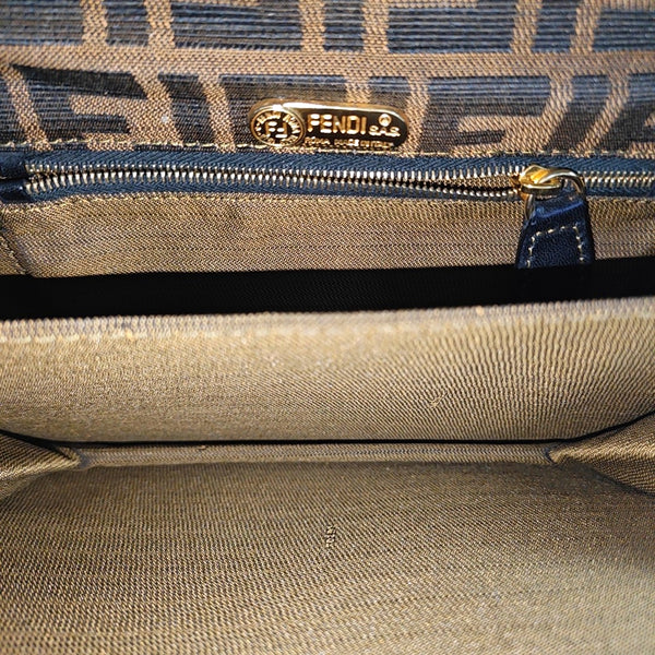 Fabric Shoulder Bag Brown