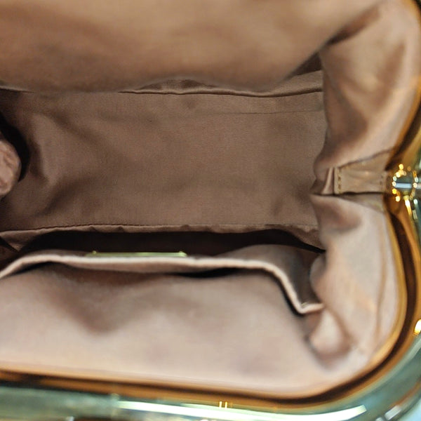 Miu Belle Quilted Lambskin Beige
