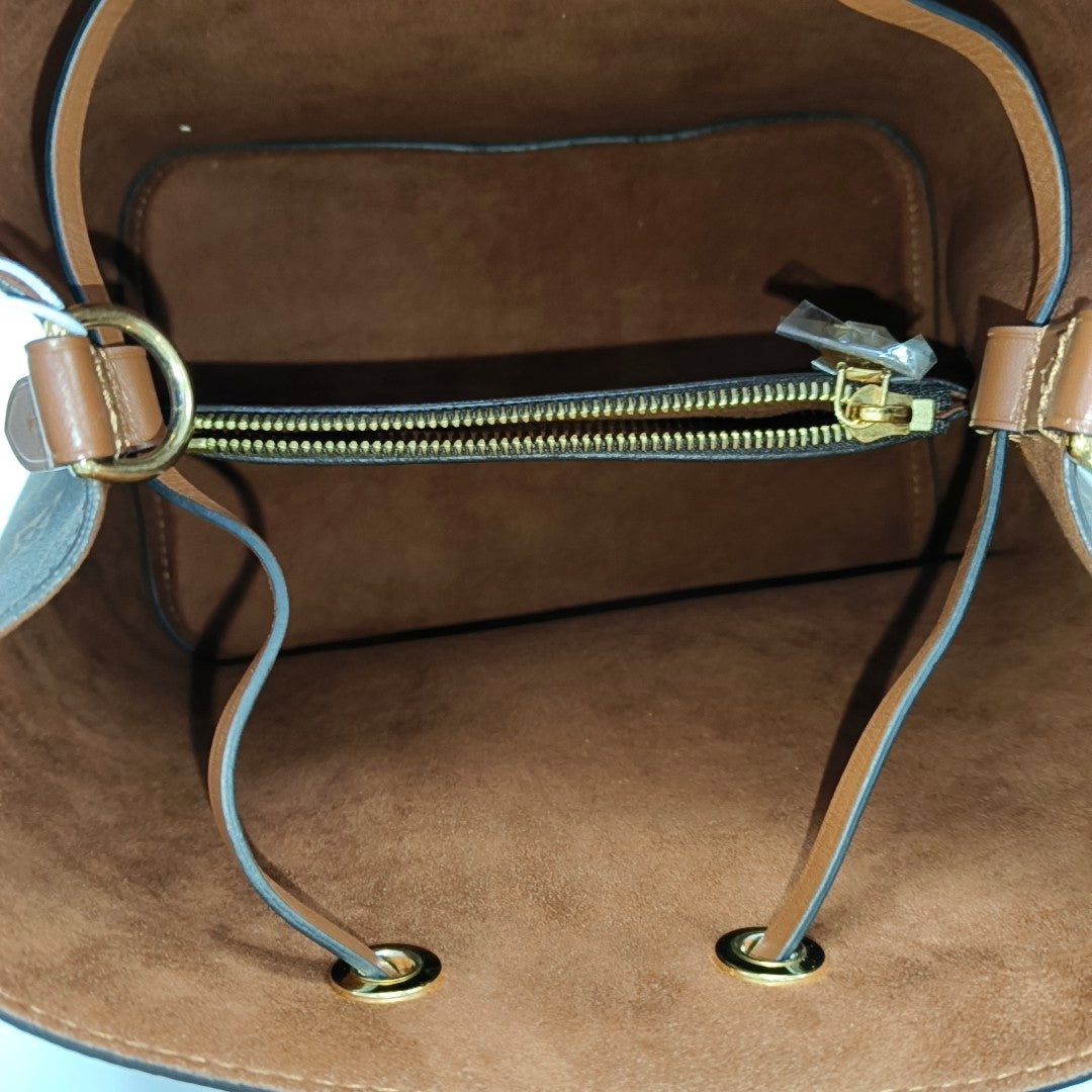 NÉONOÉ MM Monogram Coated Canvas Brown