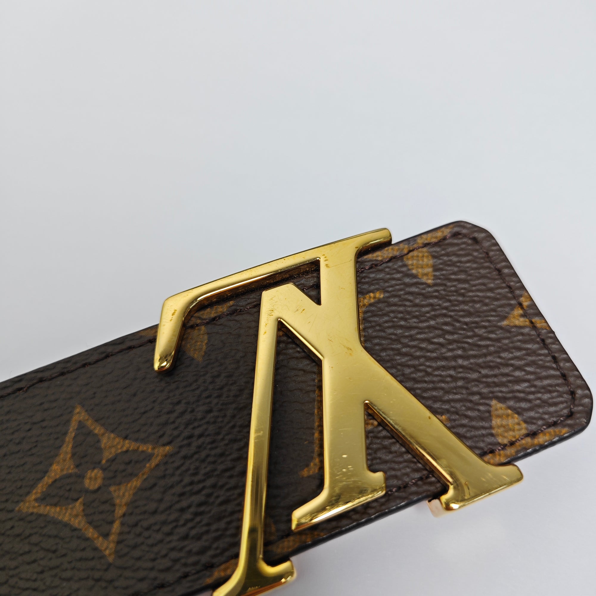 Coated Canvas Belt Brown
