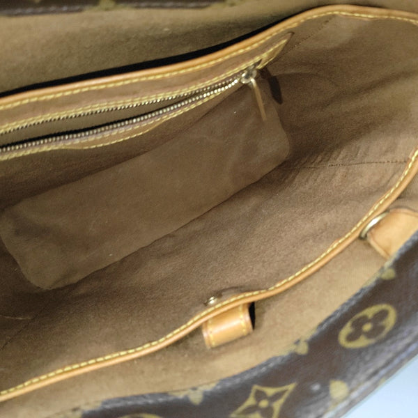 VINTAGE VAVIN GM Monogram Coated Canvas Brown