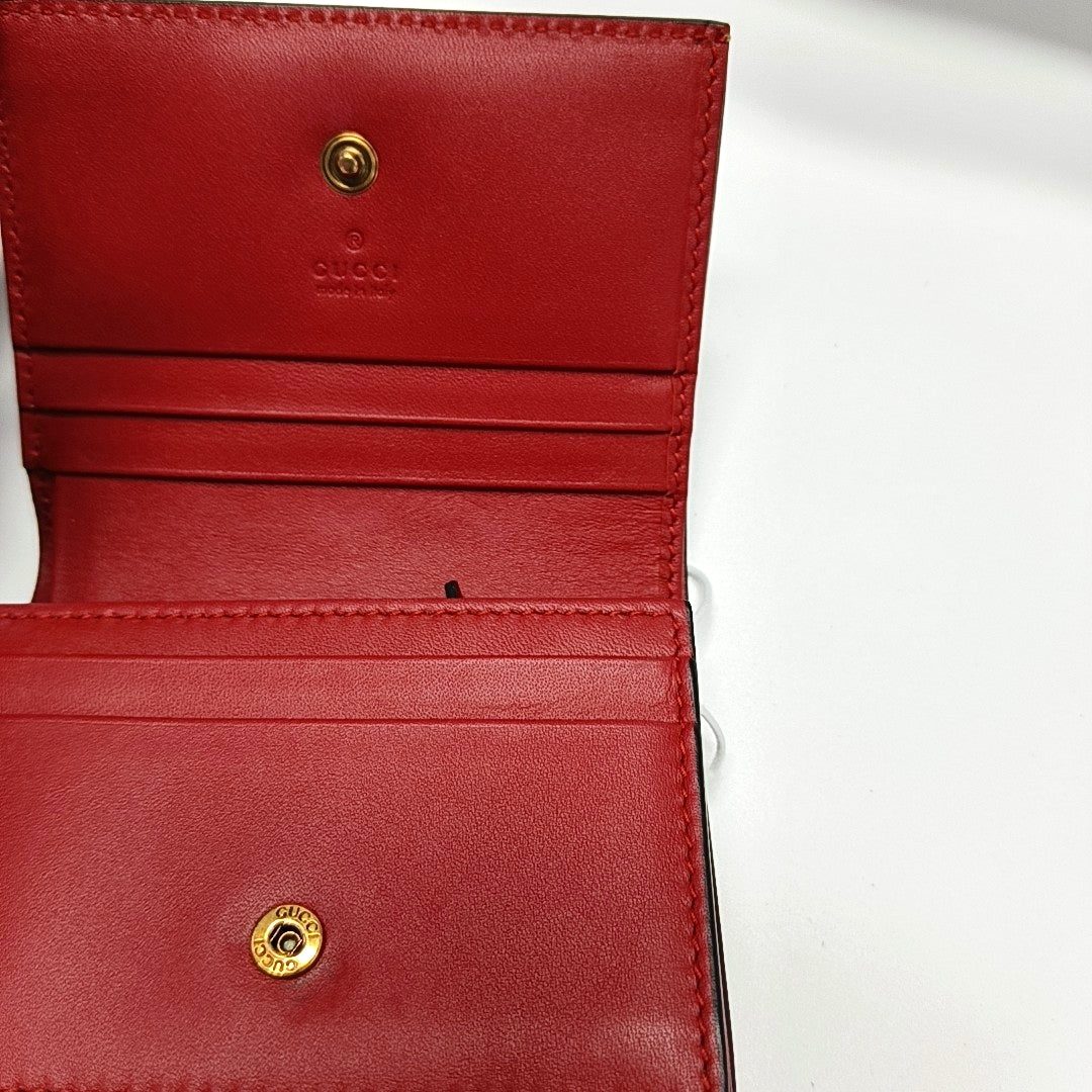 GG Supreme Monogram Coated Canvas Gray Wallet