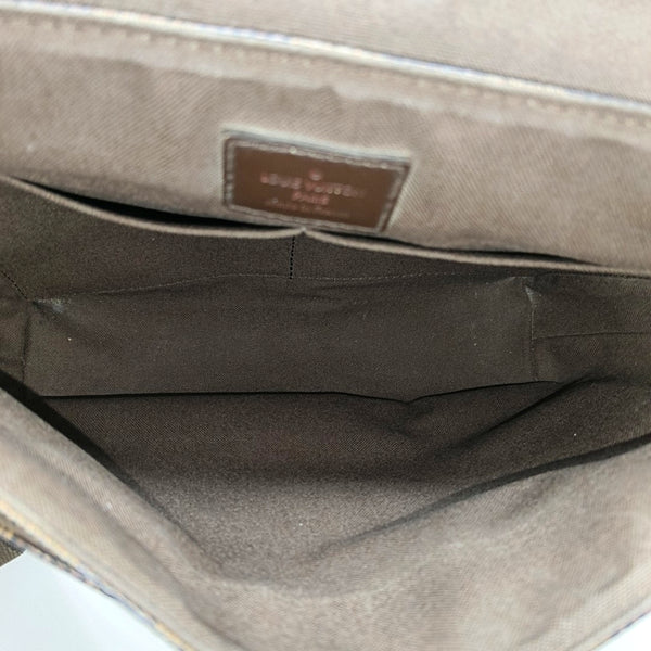 DISTRICT PM Damier Ebene Coated Canvas Brown