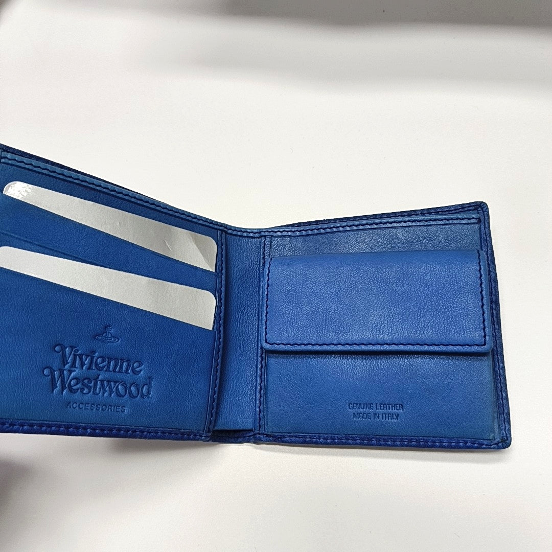 Leather Wallet Blue