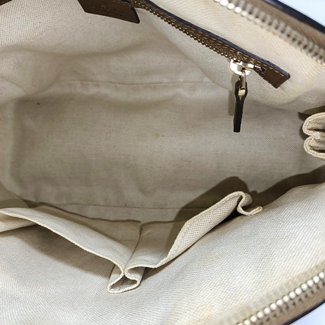 Microguccissima Monogram Coated Canvas Beige