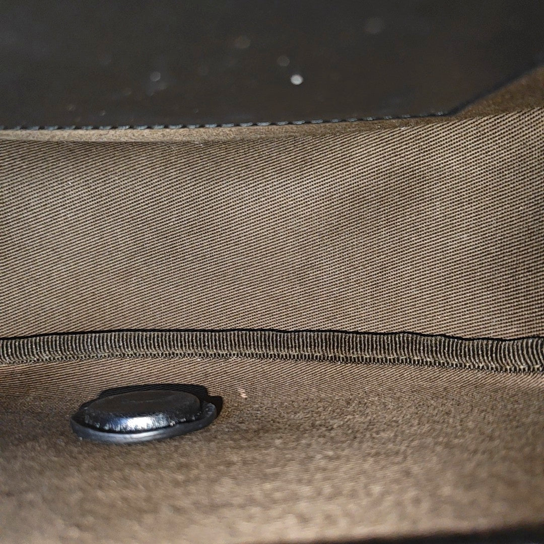 Coated Canvas Shoulder Bag Beige