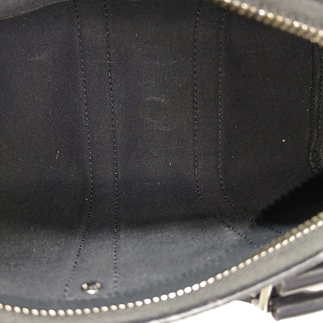 KEEPALL 25 Monogram Coated Canvas Black