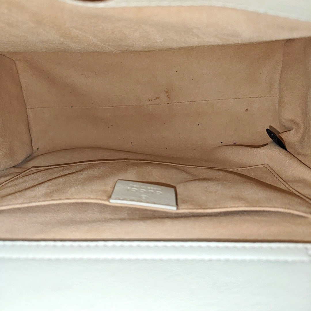 Diana Small Calfskin White