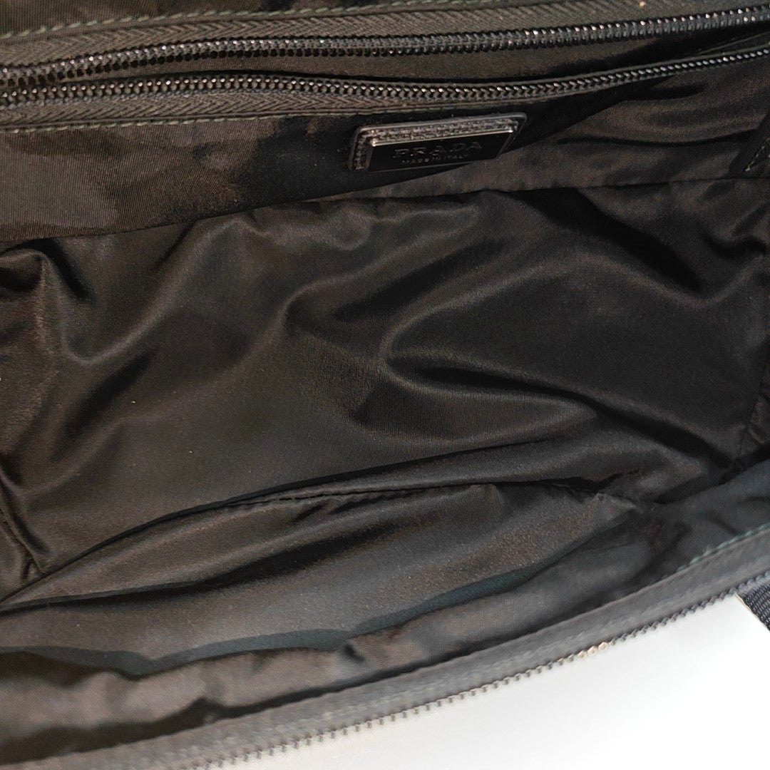 Nylon Shoulder Bag Black