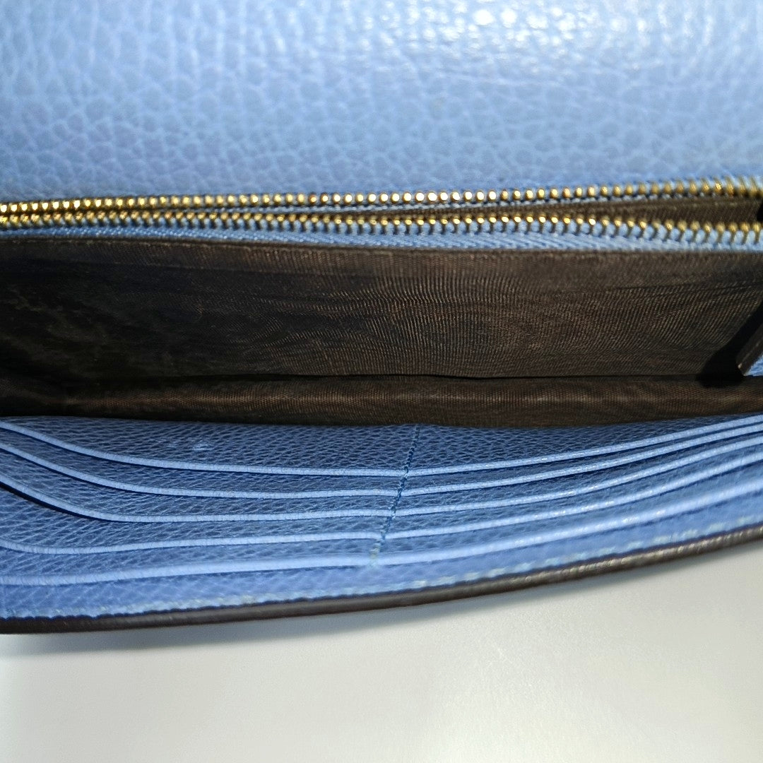 GG Marmont Super Mini Calfskin Blue